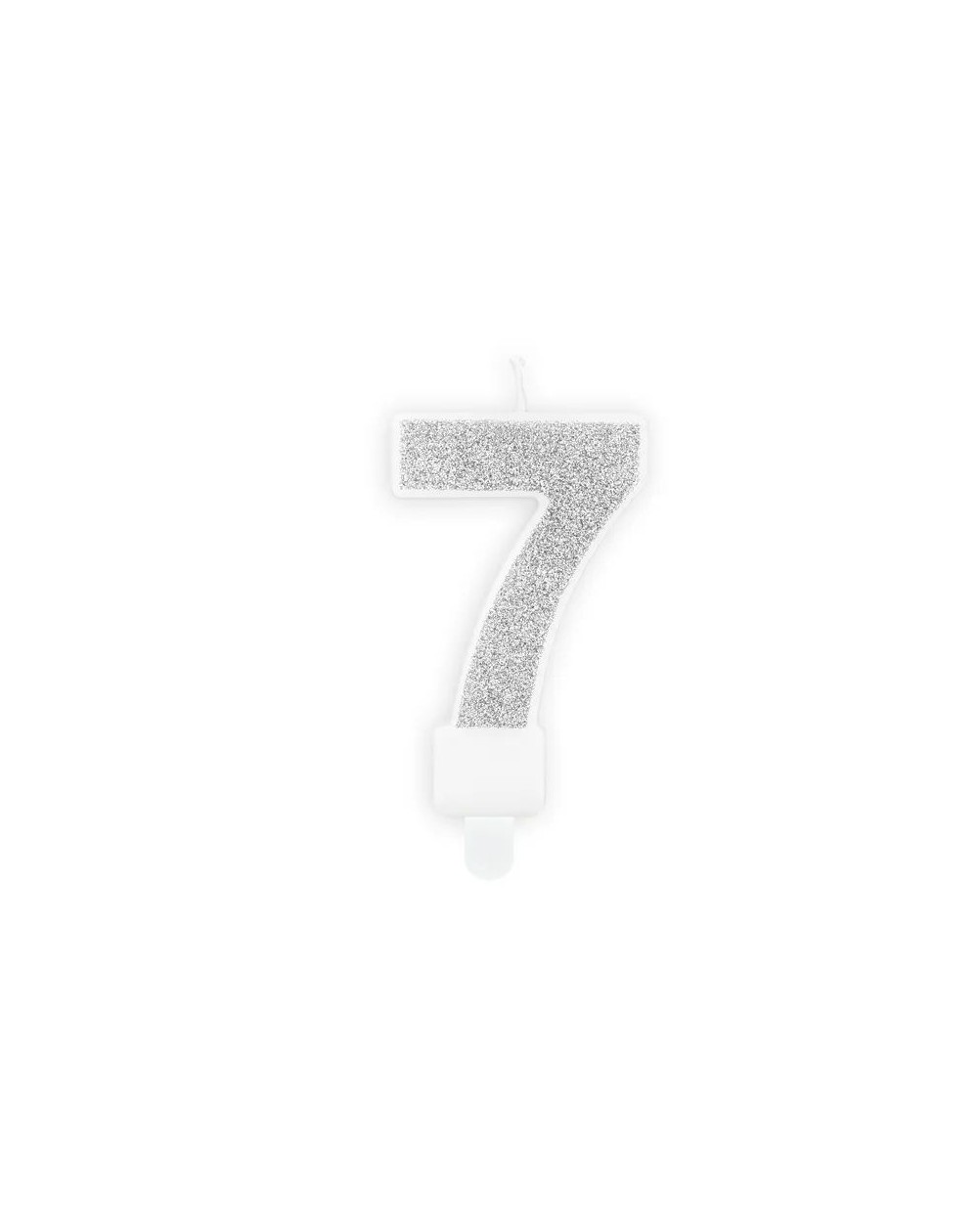Glitzerkerze ,,7,,