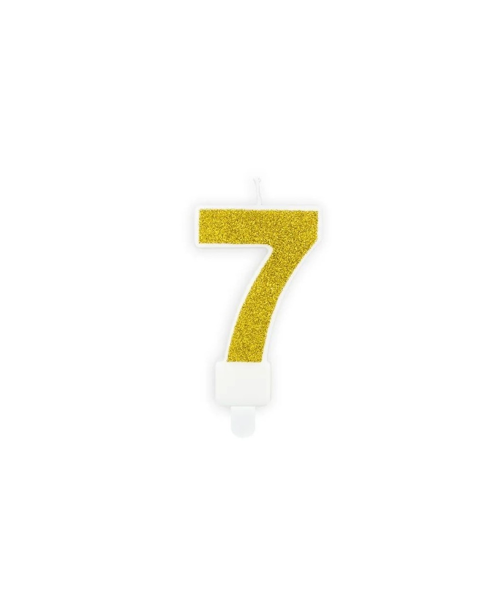 Glitzerkerze ,,7,,
