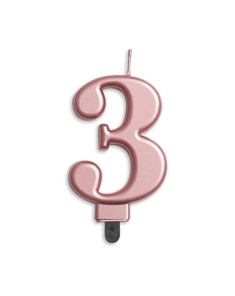 Tortenkerze ,,3,, rose gold