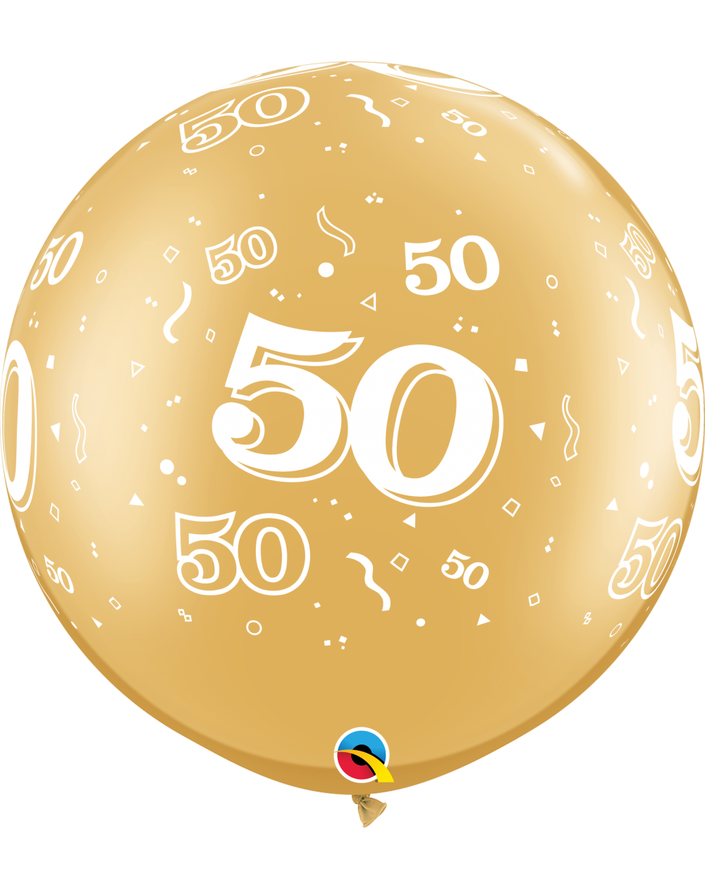 Riesenballon Zahl 50 Konfetti 90cm