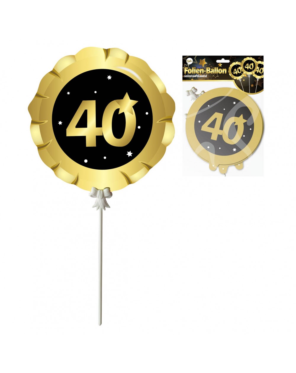 Folienballon selbstaufblasend ,,40,,