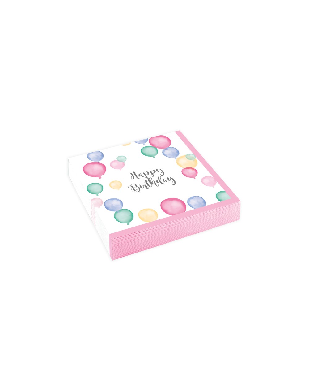 Servietten Happy Birthday pastell