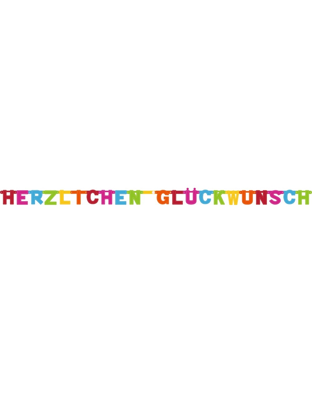 Papiergirlande ,, Herzlichen Glückwunsch,,