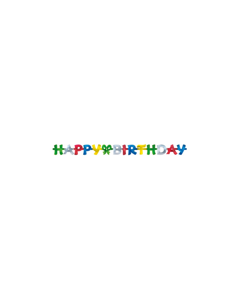 Papiergirlande ,, Happy Birthday,,