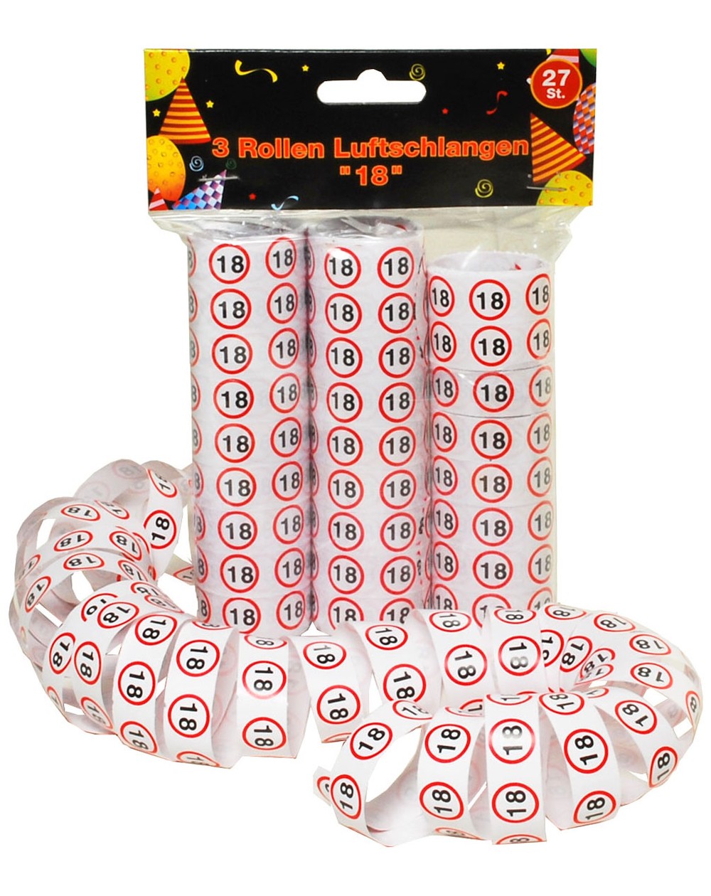 Luftschlangen ,,18,,
