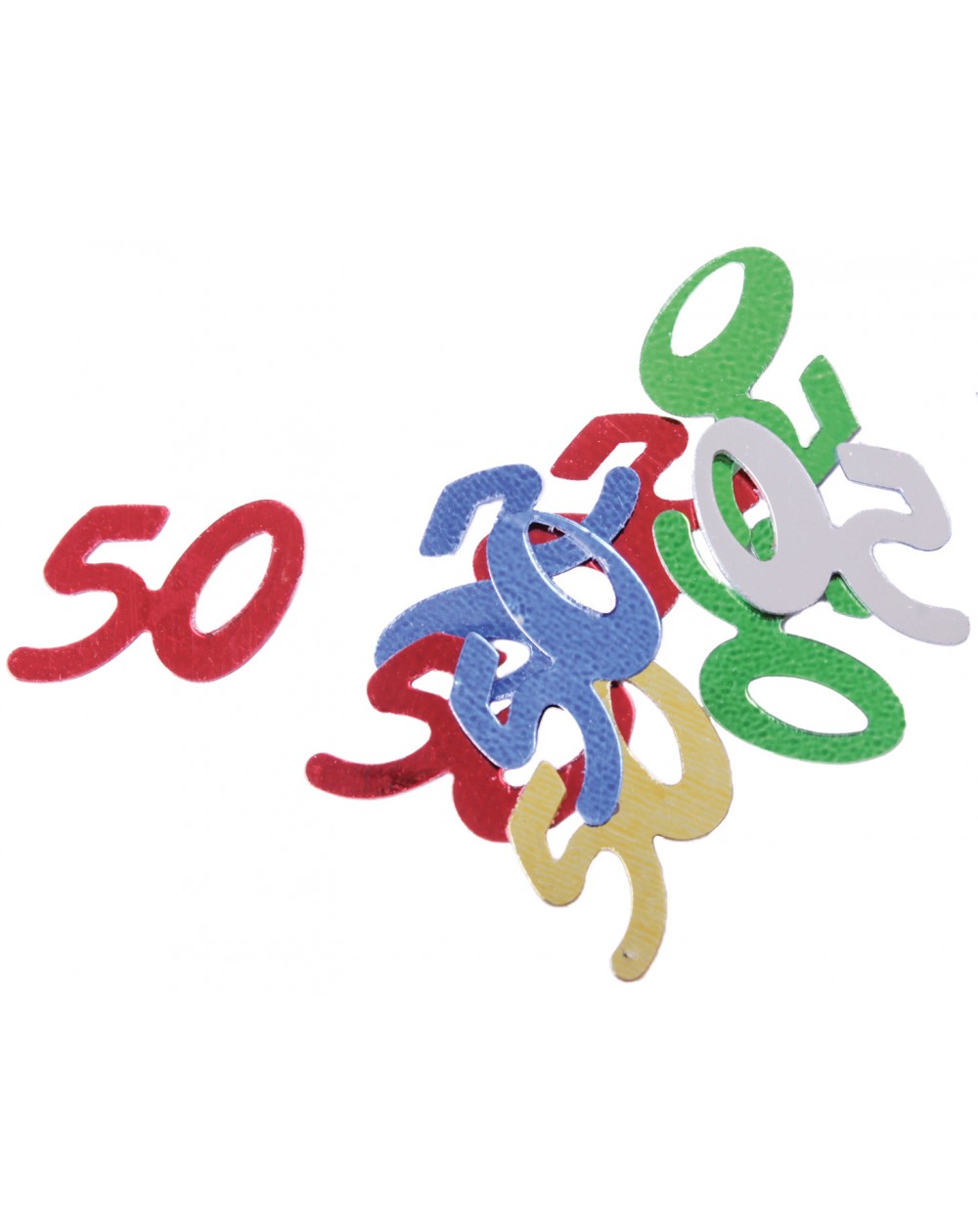 Tischkonfetti ,, 50,, farbig