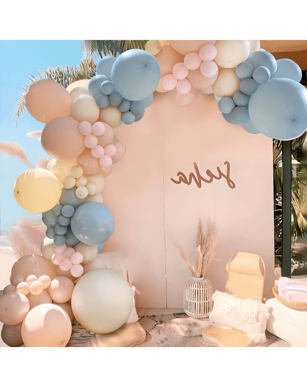 DIY Ballongirlande-Set "Festliche Harmonie" Pastellfarben 114 Teile