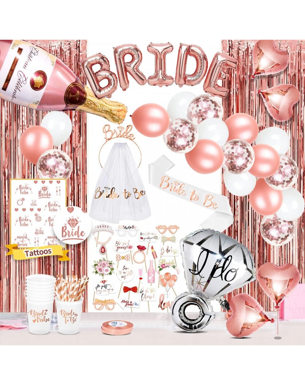 Ballongirlande-Set DiY "Bride to be" 35 Teile