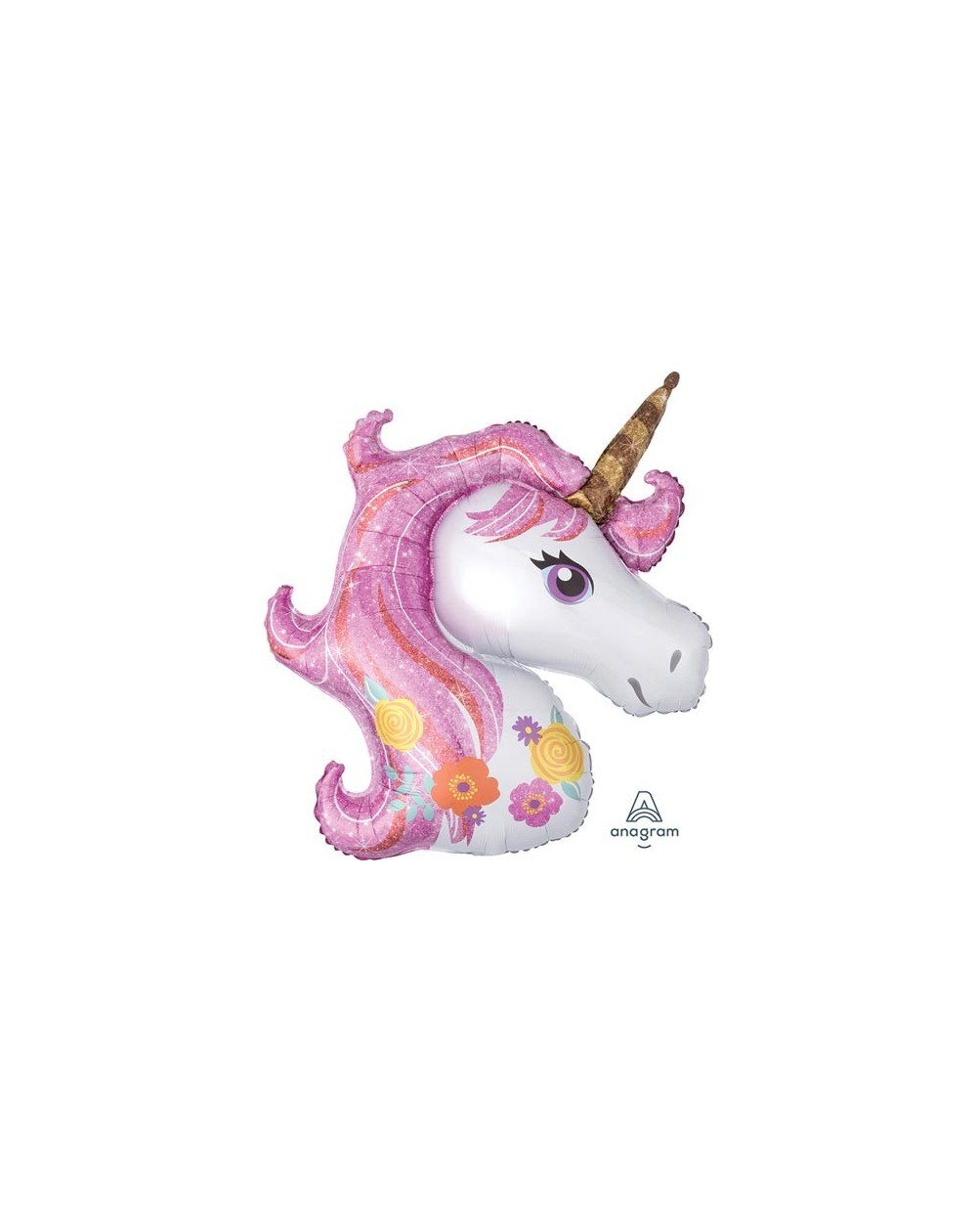 Geschenkballon Einhorn pink 85cm