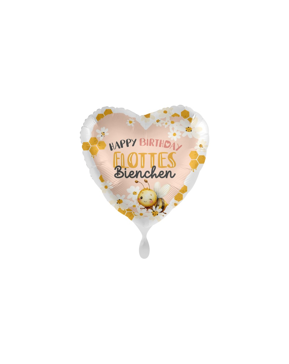 Geschenkballon Happy Birthday flottes Bienchen 45cm