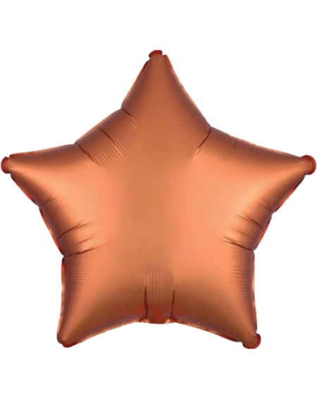 Geschenkballon Stern Satin 45cm in bronze