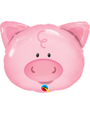Geschenkballon Rosa Schwein 76cm