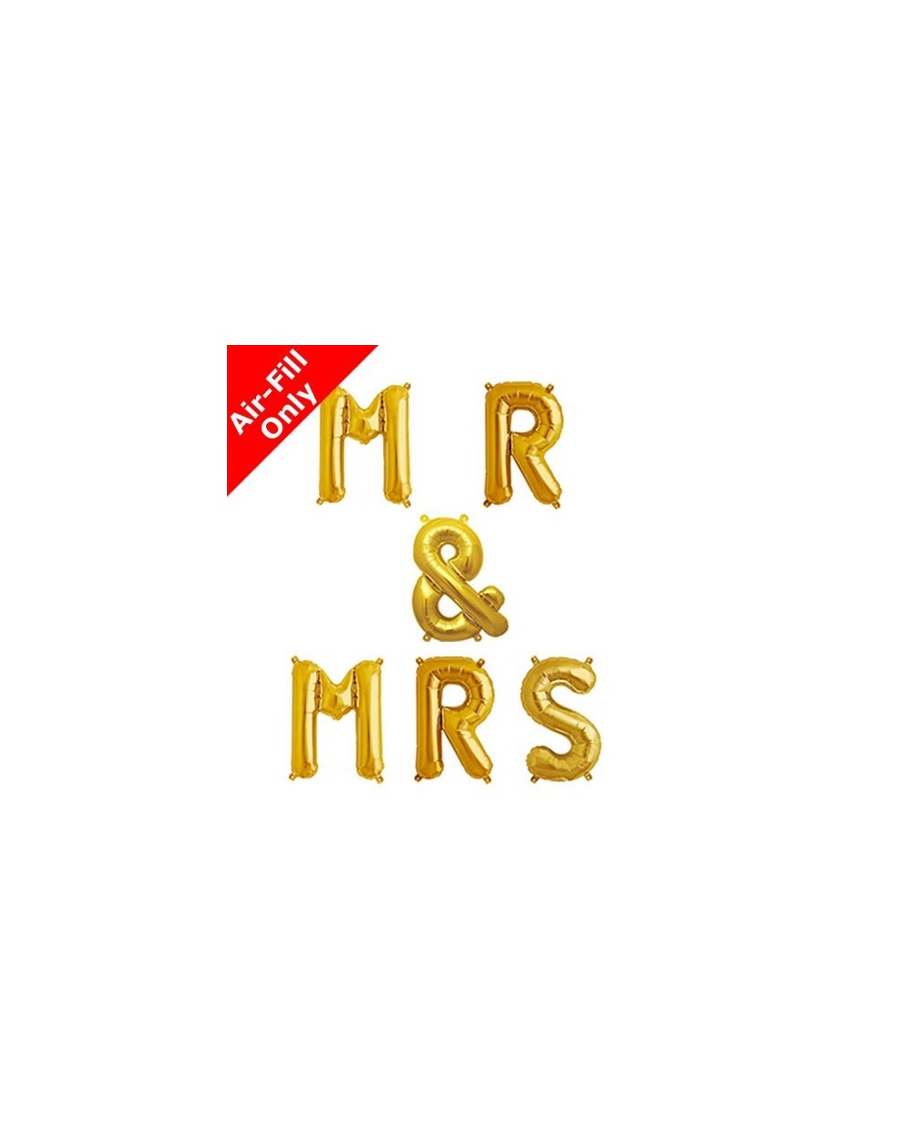 Folienballon Mr&Mrs 40cm Buchstabe