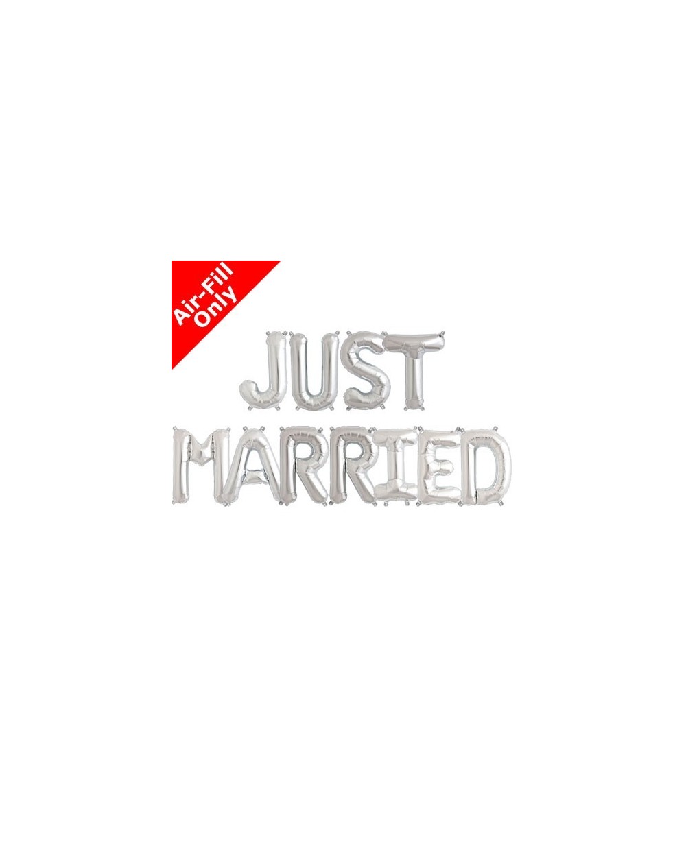 Folienballon Just Married 40cm/Buchstabe