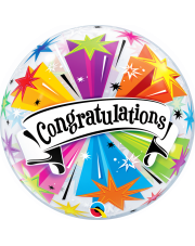 Geschenkballon Bubble Congratulations 55cm