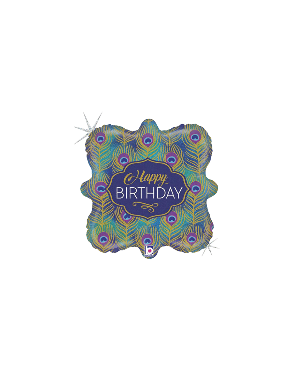 Geschenkballon Pfauenauge Birthday 45cm