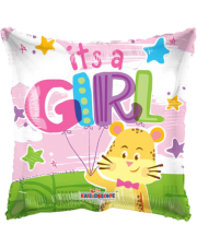 Geschenkballon It's a Girl, Tiger 45cm