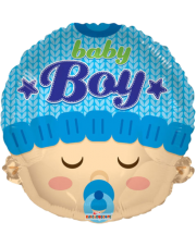 Geschenkballon Baby Boy Kopf 45cm