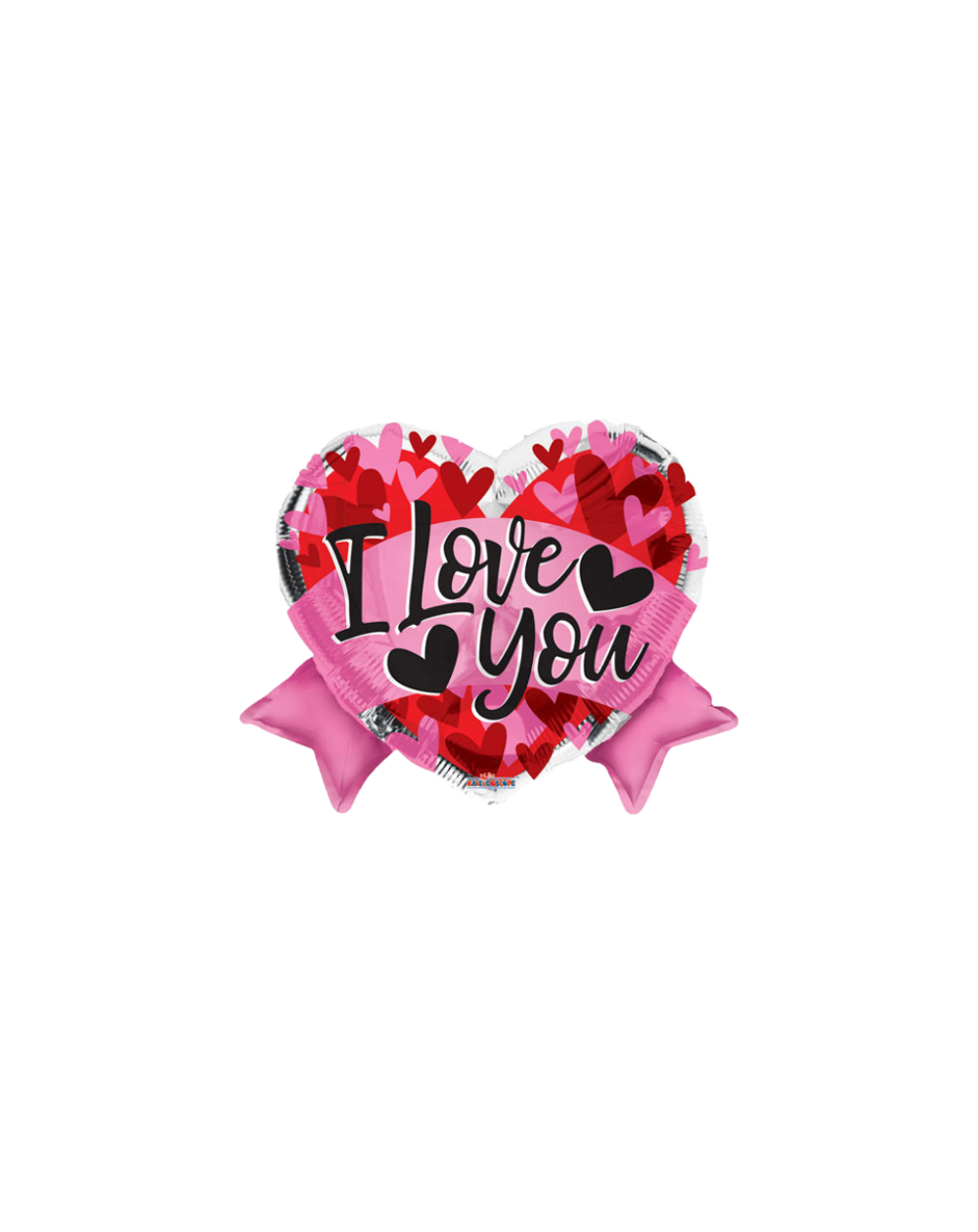 Geschenkballon I Love You Schleife 45cm