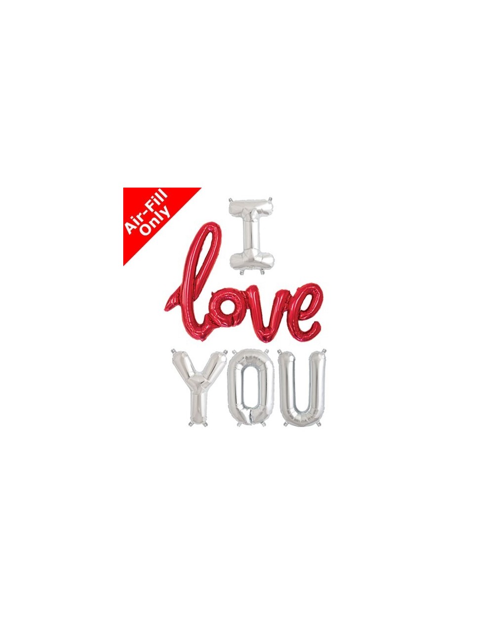 Folienballon I Love You 40cm/Schriftzug