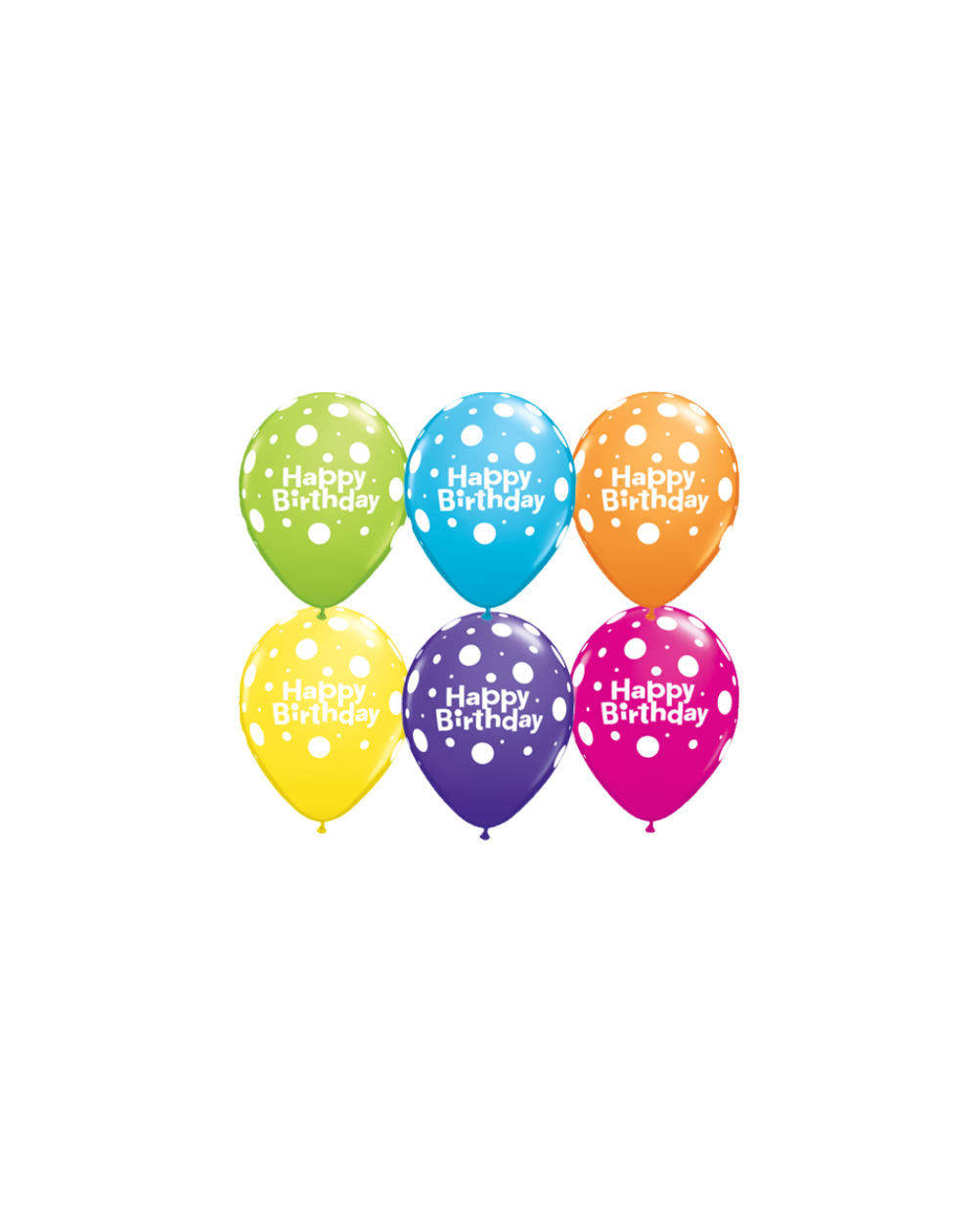 Ballon Big Birthday Polka Dots 33cm