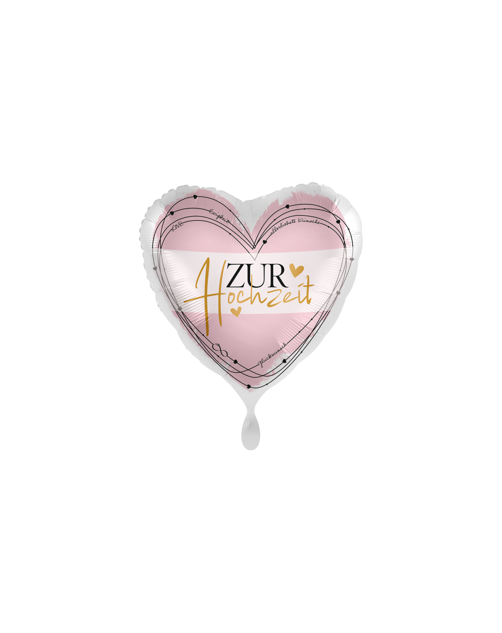 Geschenkballon zur Hochzeit 45cm