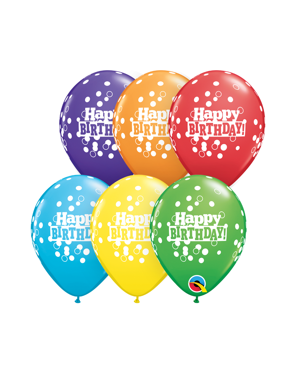 Ballon Happy Birthday Bubbles 33cm