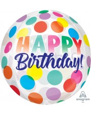 Geschenkballon Orb Big Dots Clear 40cm