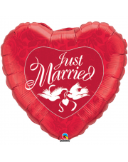 Geschenkballon Hochzeit Just Married 92cm